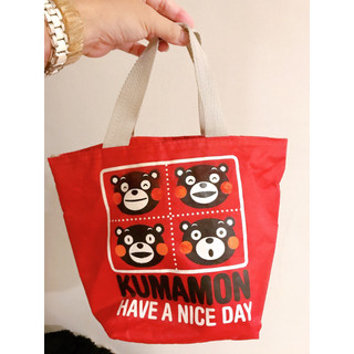 CHIEF’ KUMAMON 熊本熊 提袋 手提袋 袋子 紅色 尼龍布 28X21X14.5cm 熊熊