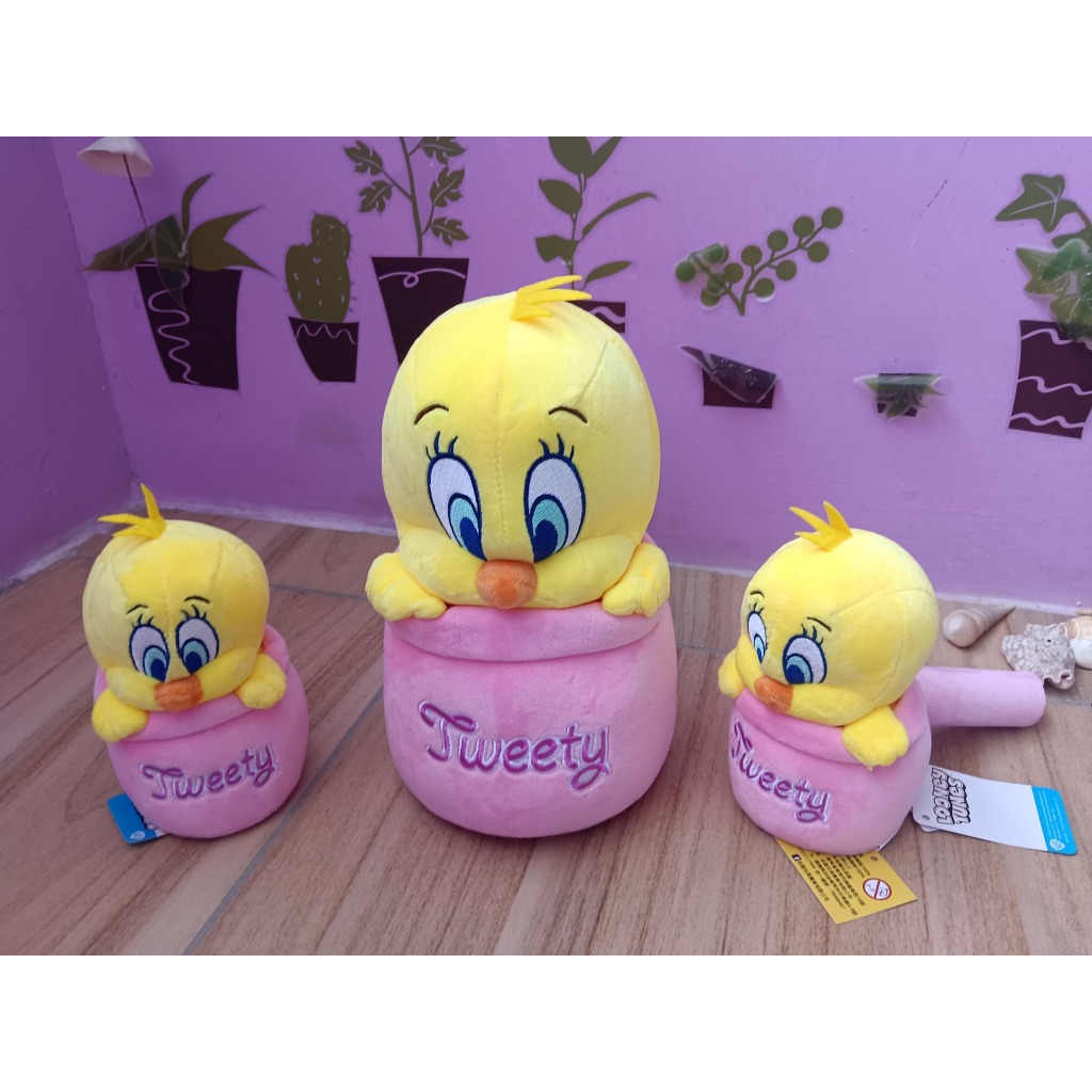 崔蒂禮物袋 崔蒂娃娃 雀弟娃娃10.5吋 崔弟娃娃 翠迪鳥 禮品袋 崔弟玩偶崔弟鳥 兔巴哥 傻大貓 彌月禮 金絲雀