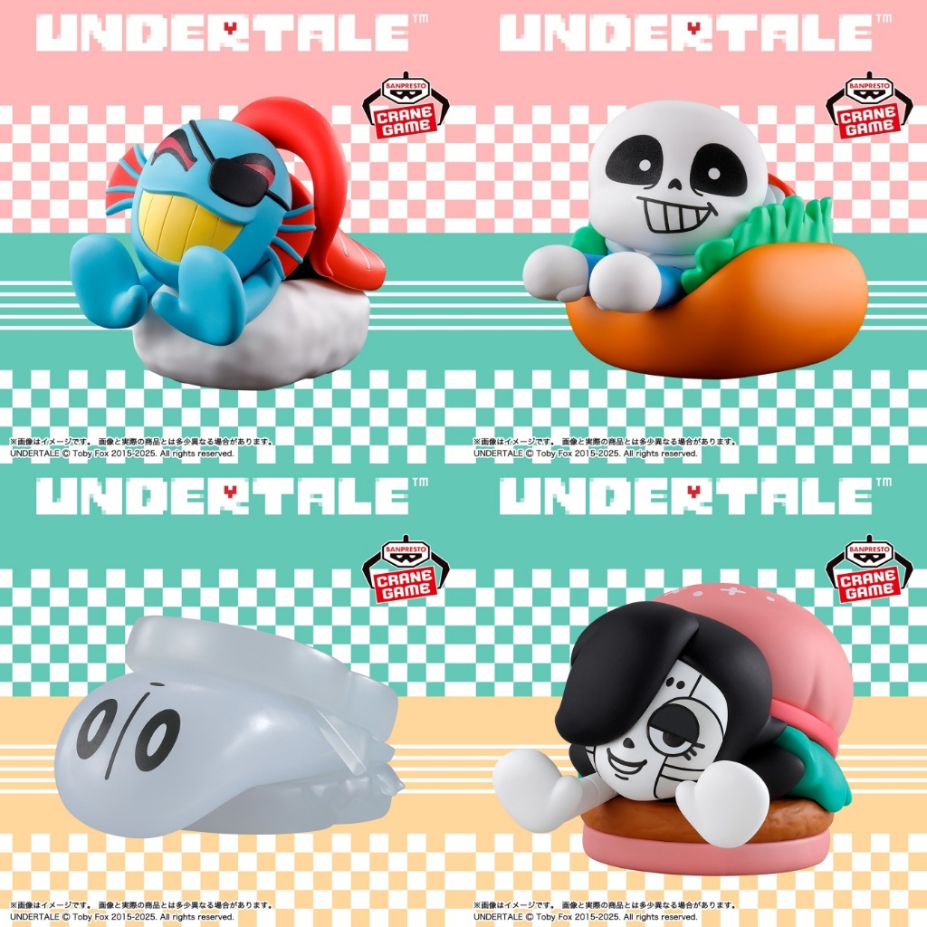 🌀日版客🌀 日版 UNDERTALE 傳說之下 SANS UNDYNE Mettaton 鬼魂怪物 FOOD 景品 公仔