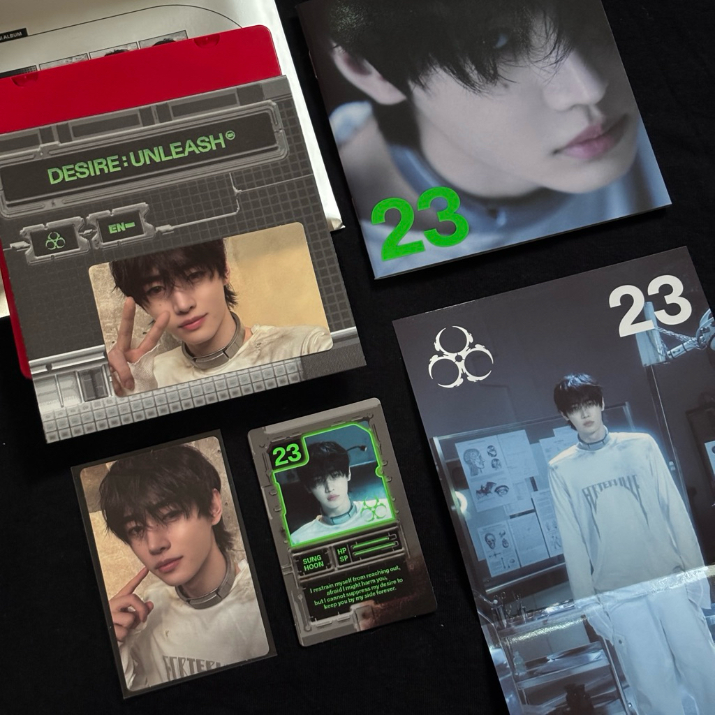 朴成訓 單封 DESIRE:UNLEASH 迷六 恩靜版 小卡 Enhypen Sunghoon ENGENE ver.
