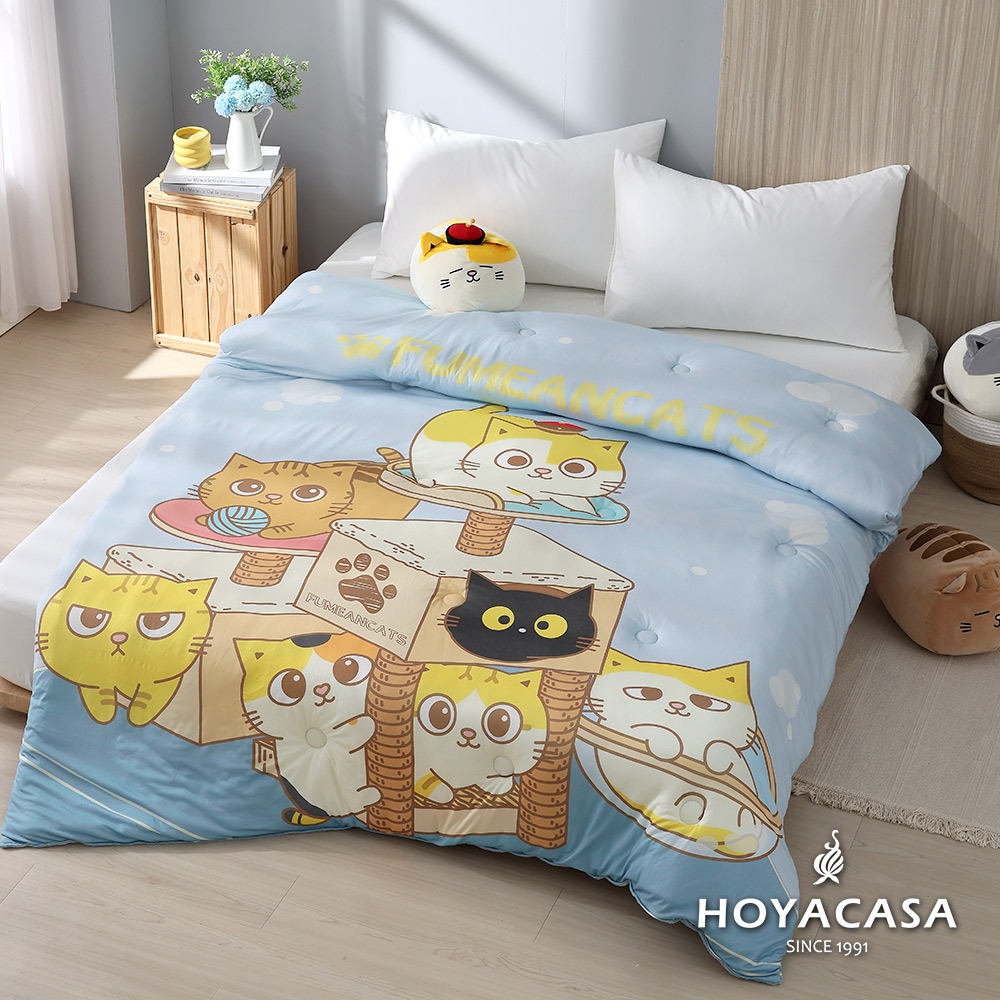 HOYACASA x 黃阿瑪聯名系列 遊戲時光針織雪絨被｜150x200cm