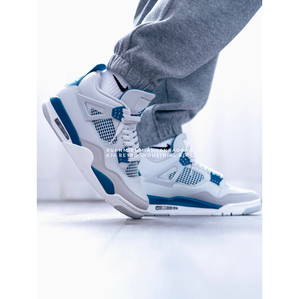 官網正品 US11 Nike jordan 4 air Jordan 4 AJ4 jordan4 白藍 灰藍 喬丹