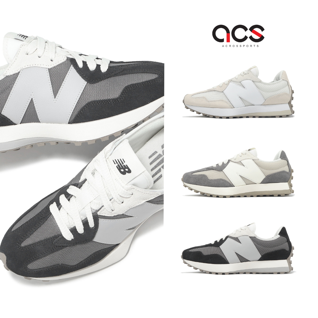 New Balance NB 休閒鞋 327 任選 男鞋 女鞋 米 白 灰 黑 復古 百搭 麂皮 情侶鞋 [ACS]