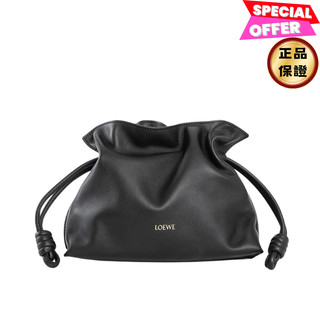 Loewe 迷你納帕小牛皮 Mini Flamenco 包 黑色