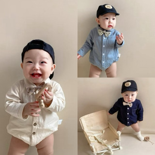 Cheese【預購】紳士小領結男寶寶包屁衣/男寶收涎/男寶周歲/抓周套裝/生日套裝/彌月禮盒