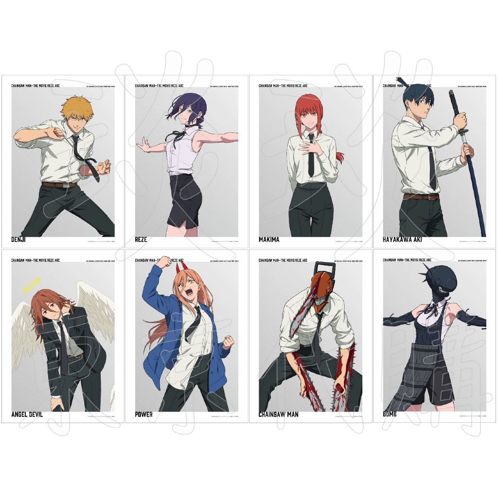 【睦睦代購】預購日版 鏈鋸人 蕾潔篇 A3 海報 大交流展 蕾潔 淀治 真紀真 早川秋 天使 比姆 波奇塔