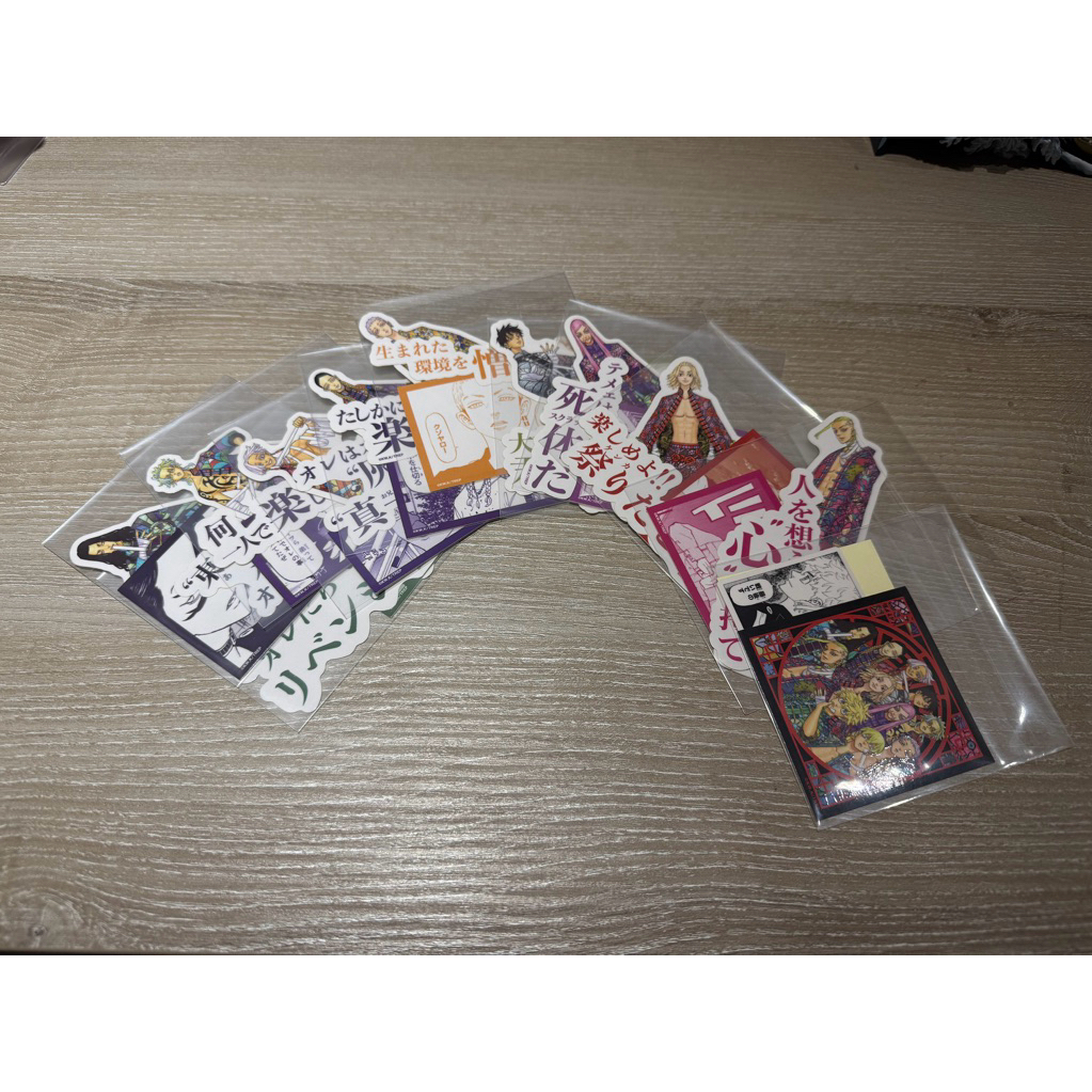 [健薯寶寶］日版 東京復仇者 新體驗展 貼紙 三途 麥 mikey 場地 三谷 龍膽 灰谷蘭 真一郎 伊佐那 龍宮 武道