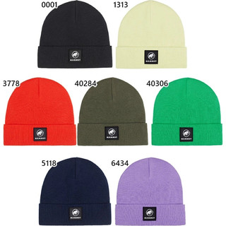 【Mammut 長毛象】Fedoz Beanie 保暖針織反折豆豆帽 1191-01092