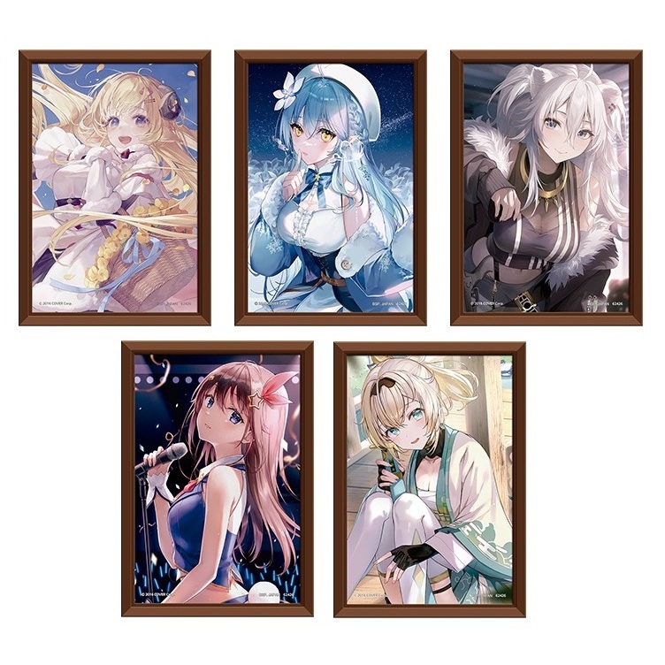 🌀日版客🌀 日版 hololive 一番賞 時乃空 雪花菈米 獅白牡丹 角卷綿芽 風真伊呂波 展示相框