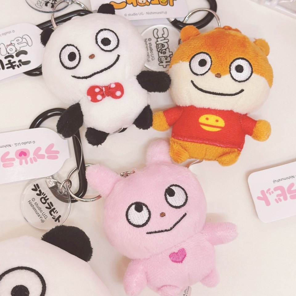 日本正版 現貨 西村裕二 西村優志 玩偶吊飾娃 開心熊貓 小鼠 愛心兔 登山扣 吊飾 鑰匙圈 掛飾 收藏 禮物