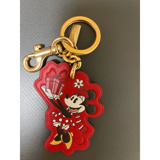 全新 COACH Disney X Coach 禮物米妮造型吊飾/鑰匙圈(紅色) CN008 IMRZP