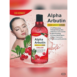 AHA BODY AND FACE SERUM and alpha arbutin