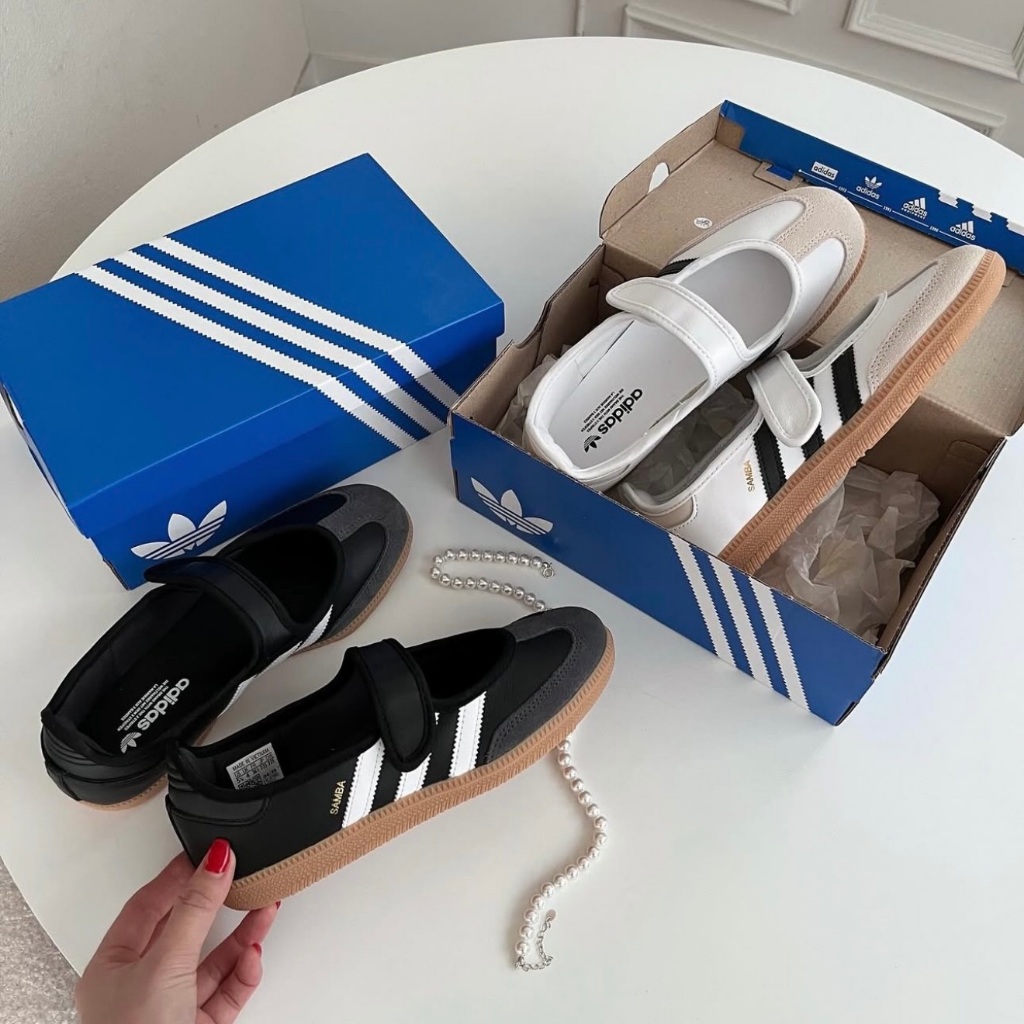 【Sharkhead】現貨 Adidas Samba Jane 瑪莉珍鞋 黑色 白色 米黑 奶油黑 寶寶藍 焦糖底 女鞋