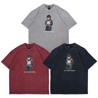 WEED Clothing - OPIUM BEAR WASHED TEE 水洗寬鬆上衣