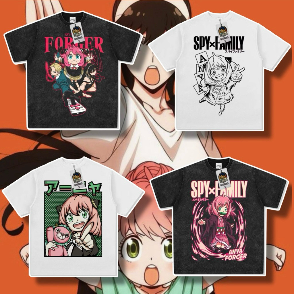 【動漫系列】SPY×FAMILY間諜家家酒 美式風格 短袖T恤 日本 動漫 洛伊德·佛傑 安妮亞 約兒·佛傑 約兒