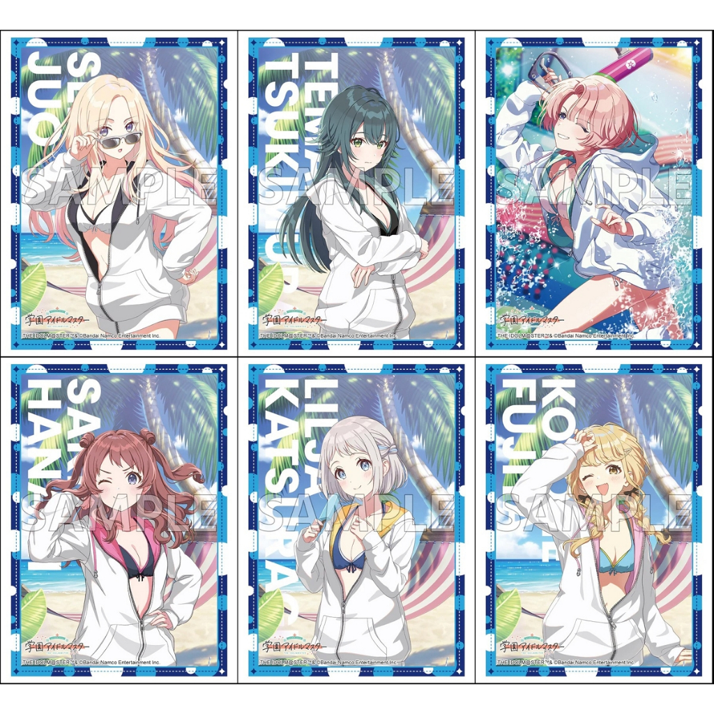 【角色卡套】 學園偶像大師 十王星南 月村手毬 有村麻央 花海咲季 葛城莉莉亞 藤田言音 盛夏泳裝ver C106 官方