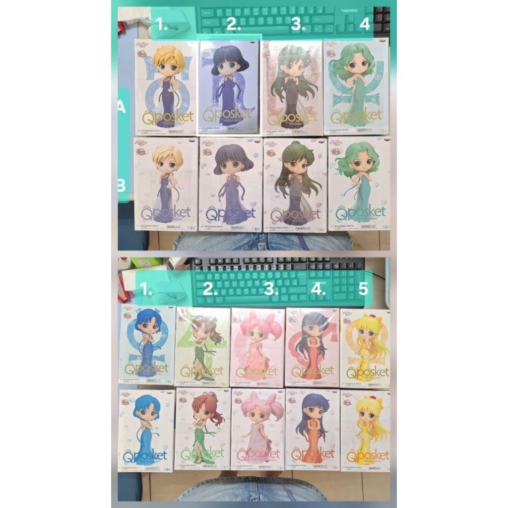 日版 金證 美少女戰士 qposket 景品 公仔 海王星 冥王星 火星 水星 金星 月野兔 禮服 小小兔 天王星