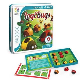 信誼 - Smart Games 桌遊 瓢蟲連線-磁力遊戲盒
