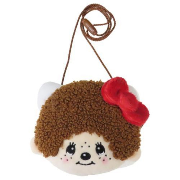妮可日貨 日本正版 蒙奇奇 夢奇奇 Kitty X Monchhichi 聯名 零錢包 小包 絨毛 蒙奇奇君 三麗鷗