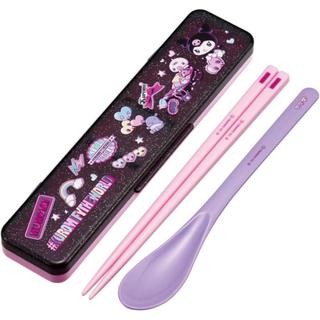 湯包日貨坊 ☆現貨★ 日本製 三麗鷗 銀離子抗菌湯匙筷子組 環保餐具組 抗菌餐具 餐具 湯匙 筷子 日本製 Sanrio