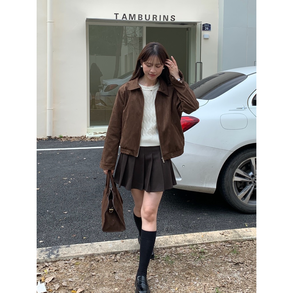 Beforesunrise-舊書店百搭麂皮外套(B251033)