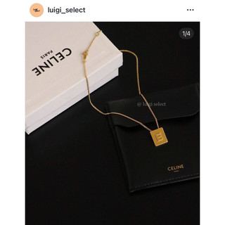 Celine🖤Alphabet Necklace金色方塊字母( 售字母𝐒 )