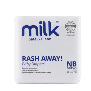Milk 鎖水芯牛奶尿布 NB-22片/包 / NB-88片/箱購