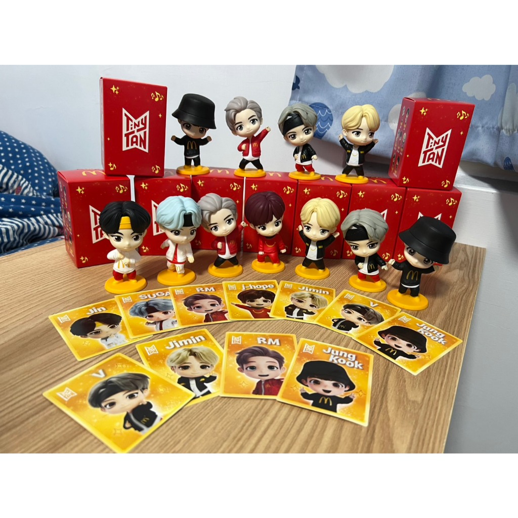 現貨出貨‼️ 台灣 麥當勞 BTS 公仔 韓國 Tinytan 防彈少年團 防彈 玩具 聯名公仔 (僅拆開確認)