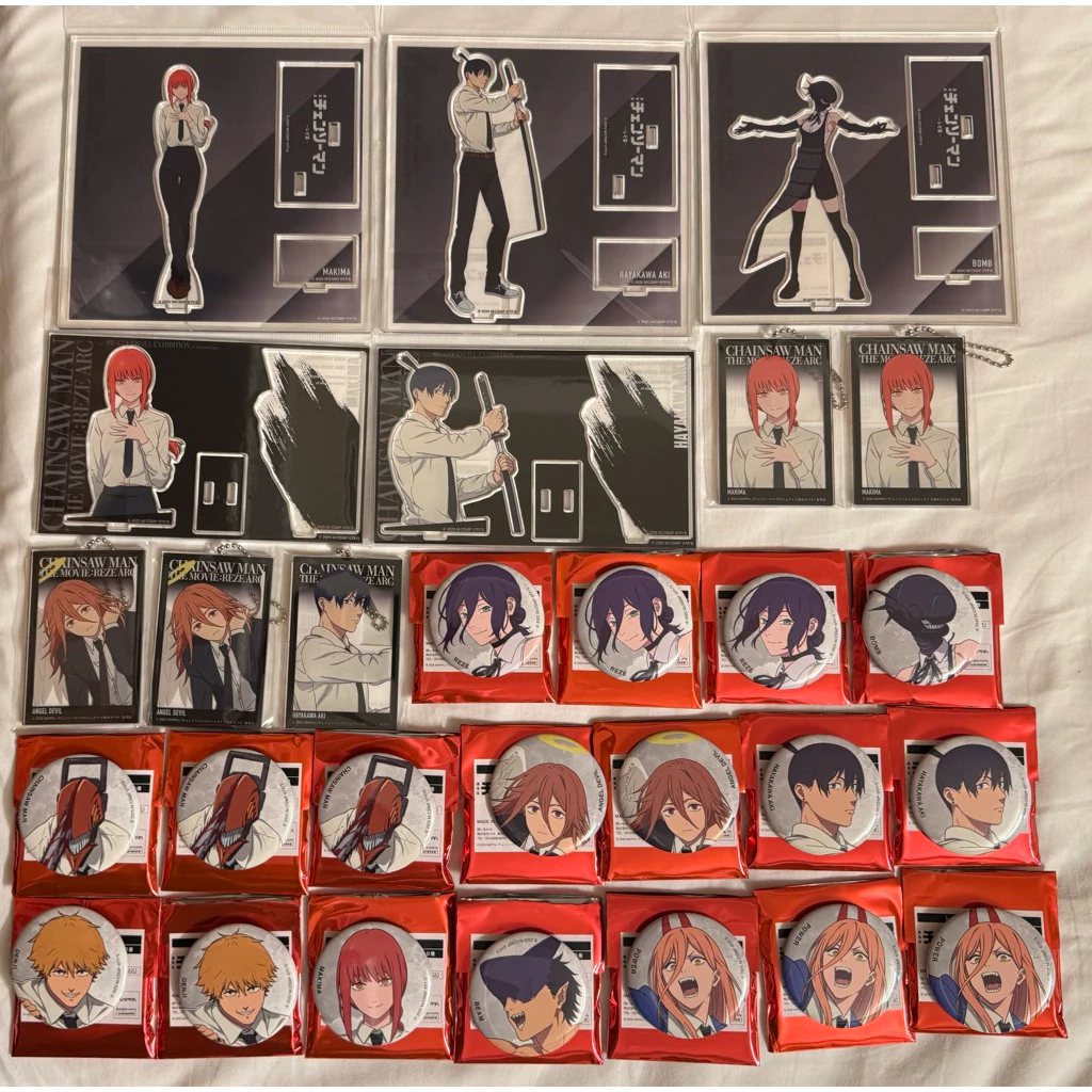 鏈鋸人大交流展🔥限量日版穀子蕾潔吧唧 蕾潔全身立牌 瑪奇瑪立牌 蕾潔吊飾 電次周邊 瑪奇瑪 蕾潔大交流展 鏈鋸人周邊