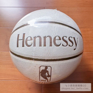 【小資尋寶購購GO】[全新現貨] HENNESSY 軒尼詩 NBA 2021/2022 聯名限量版籃球 - 白底金邊