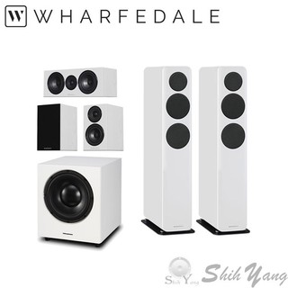Wharfedale Diamond D330落地喇叭+12.0環繞喇叭+12.C中置喇叭+WH-D10重低音 黑/白色