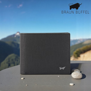*【寧寧精品】台中35年皮件店 德國小金牛 BRAUN BUFFEL 戰神系列黑色 BF378-317-BK 男短夾區