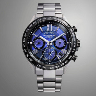 CITIZEN 星辰 寧靜之海 限量 鈦金屬 GPS衛星對時計時手錶-44.6mm(CC4075-50L