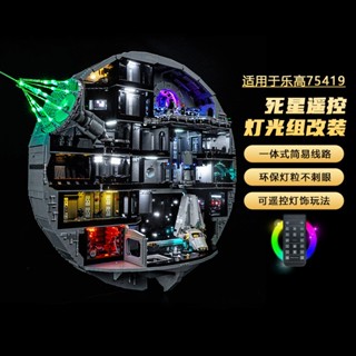 樂高裝飾 樂高改裝件 適用於樂高燈飾75419星際大戰死星積木燈光改裝配件組
