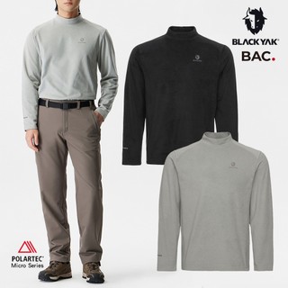 【BLACKYAK】男 POLARTEC小高領長袖上衣(2色)-保暖刷毛 底層衣|EB2MC702|1BYETWU001