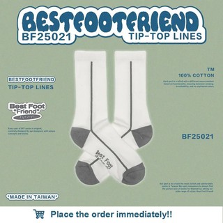 BEST FOOT FRIEND / BFF襪 TIP-TOP LINES 頂端線條 長襪【PS中壢】