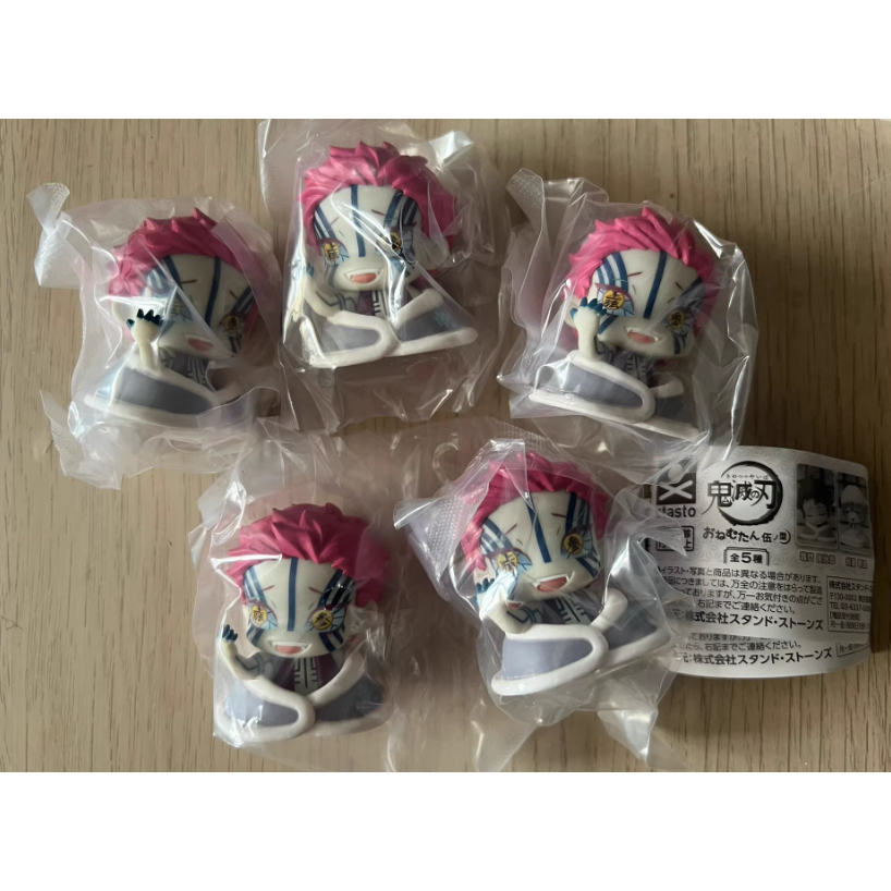 鬼滅之刃Stasto睡眠扭蛋煉獄杏壽郎大哥 煉獄千壽郎 我妻善逸 竈門炭治郎 上弦三猗窩座 第五彈 伍之型 冇殼