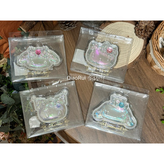 現貨 日本 Sanrio 三麗鷗 壓克力 鑽石 大頭造型 摺疊鏡 隨身鏡 小立鏡 kitty 美樂蒂 大耳狗 庫洛米