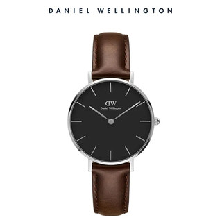 Daniel Wellington手錶 Petite Bristol 32mm深棕色真皮 DW00100177 *全新*