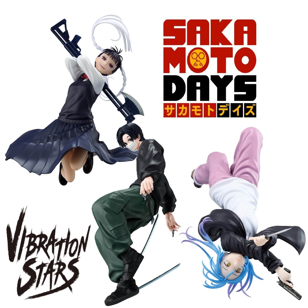 🌀日版客🌀 日版 坂本日常 VIBRATION STARS 赤尾晶 虎丸尚 勢羽真冬 景品 公仔