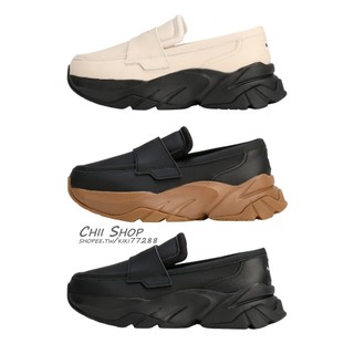 零碼現貨 日本 PUMA Loafer 厚底 樂福鞋 全黑 雪白 黑色焦糖底 397730