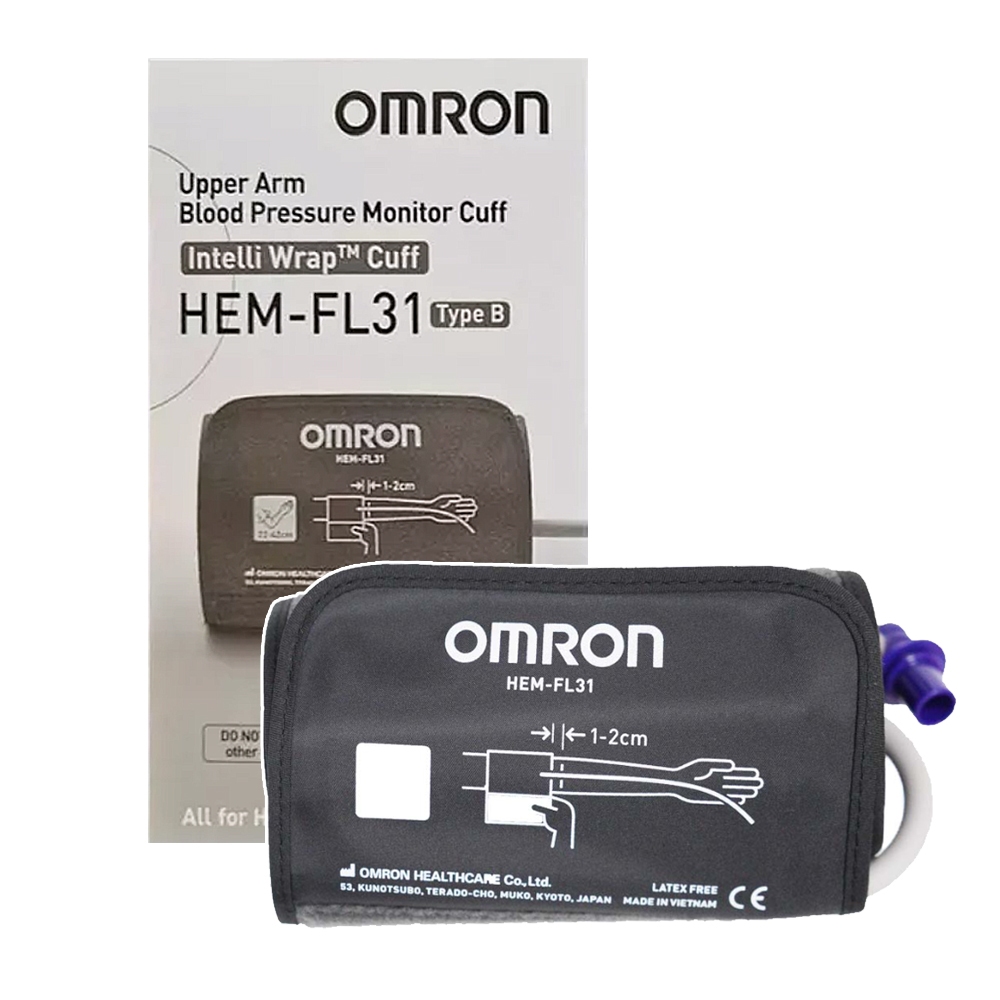 【OMRON 歐姆龍】原廠血壓計壓脈帶第三代-硬式含接頭(22-42 HEM-FL31) 大全配款(越南製)
