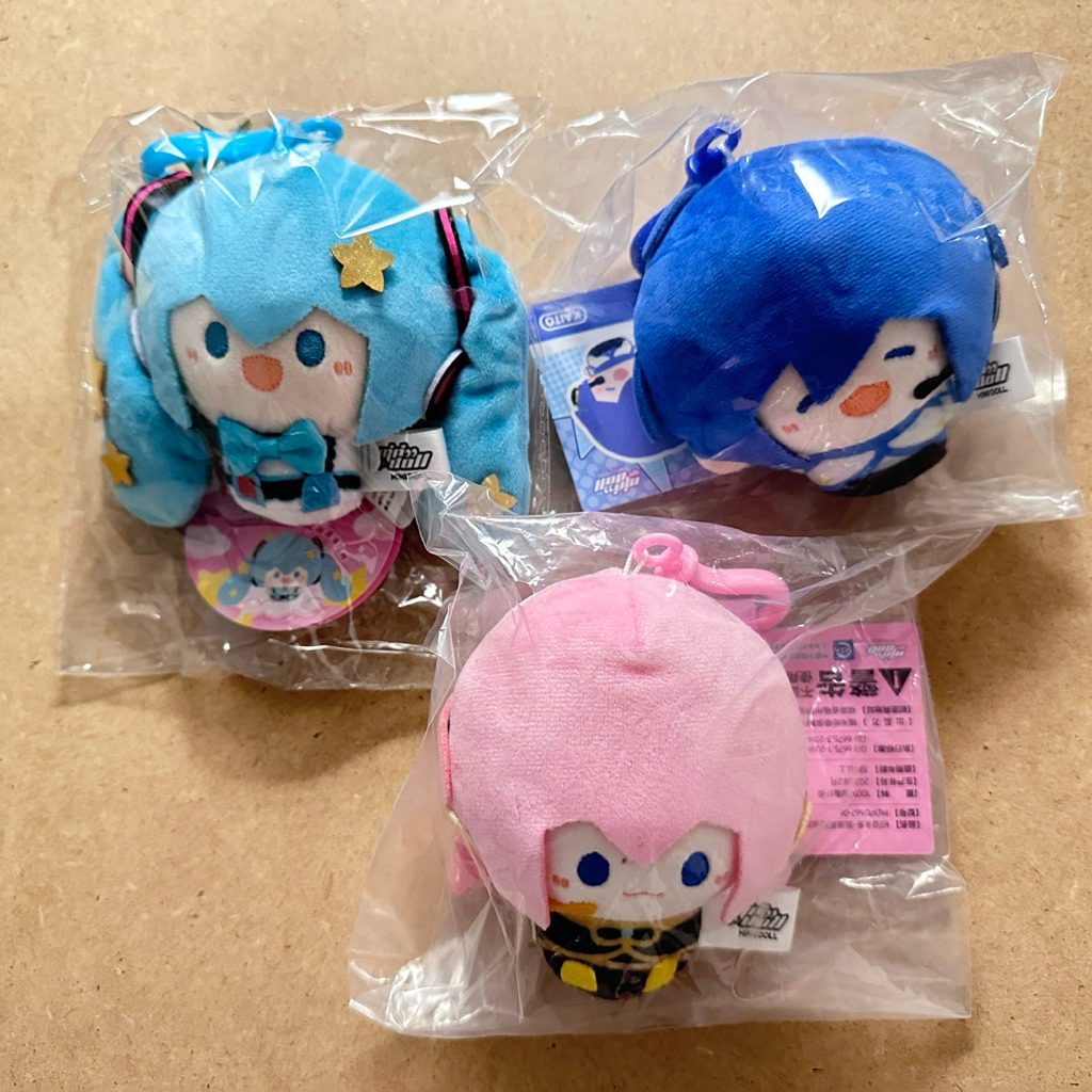 正版 初音未來 圓滾滾 MINIDOLL 鏡音鈴 鏡音連 初音 星光閃閃 Kaito 巡音 絨毛 娃娃 吊飾