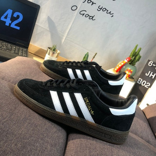 🔥革調 adidas originals HANDBALL SPEZIAL 黑魂板鞋 復古街頭穿搭 麂皮生膠底 時尚百搭