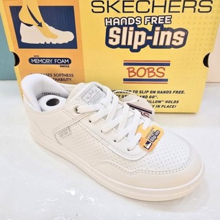SKECHERS 女休閒系列 瞬穿舒適科技 BOBS D'VINE 健走鞋 小白鞋 114827
