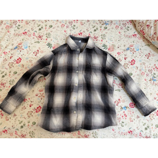 (二手）Uniqlo兒童格紋襯衫外套 尺寸120