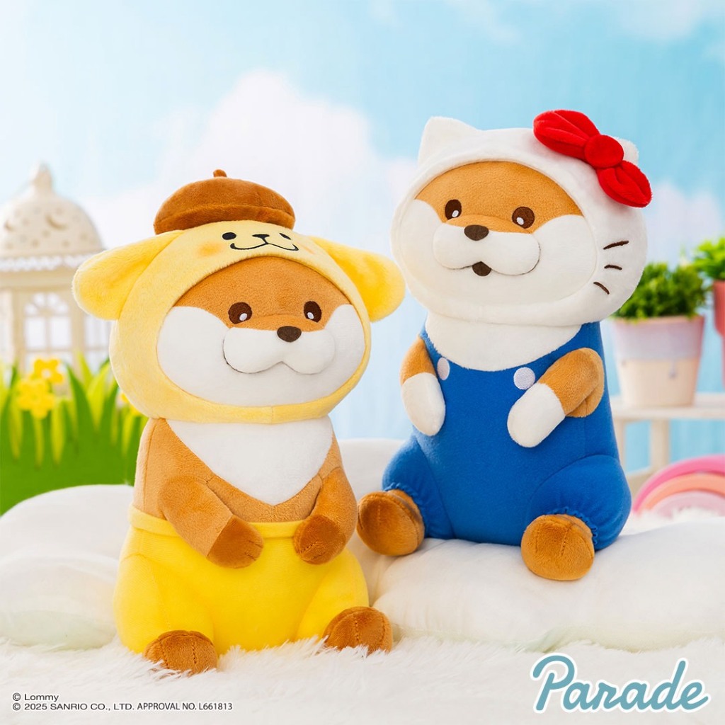 【電鋪宅庫】景品 日版 可愛謊言的水獺 小玩笑小水獺 x 三麗鷗 kitty 布丁狗 水獺 絨毛 娃娃