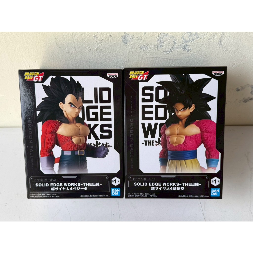 【麻糬禿頭聯盟】金證 SOLID EDGE WORKS THE出陣 七龍珠 超四 孫悟空 貝吉塔 寬盒 公仔 模型 景品