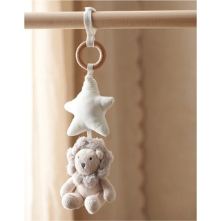🇬🇧The White Company Jitter Lenny Lion 小獅子互動拉繩玩具_新生兒絨毛玩具_寶寶彌月