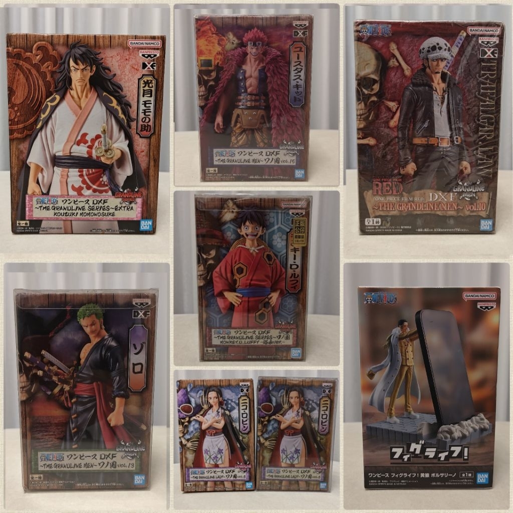 A區 正版公仔✨海賊王💞金證 白證💞DXF 和之國 光月桃之助 索隆 基德 魯夫 羅賓 羅 💞黃猿 手機架